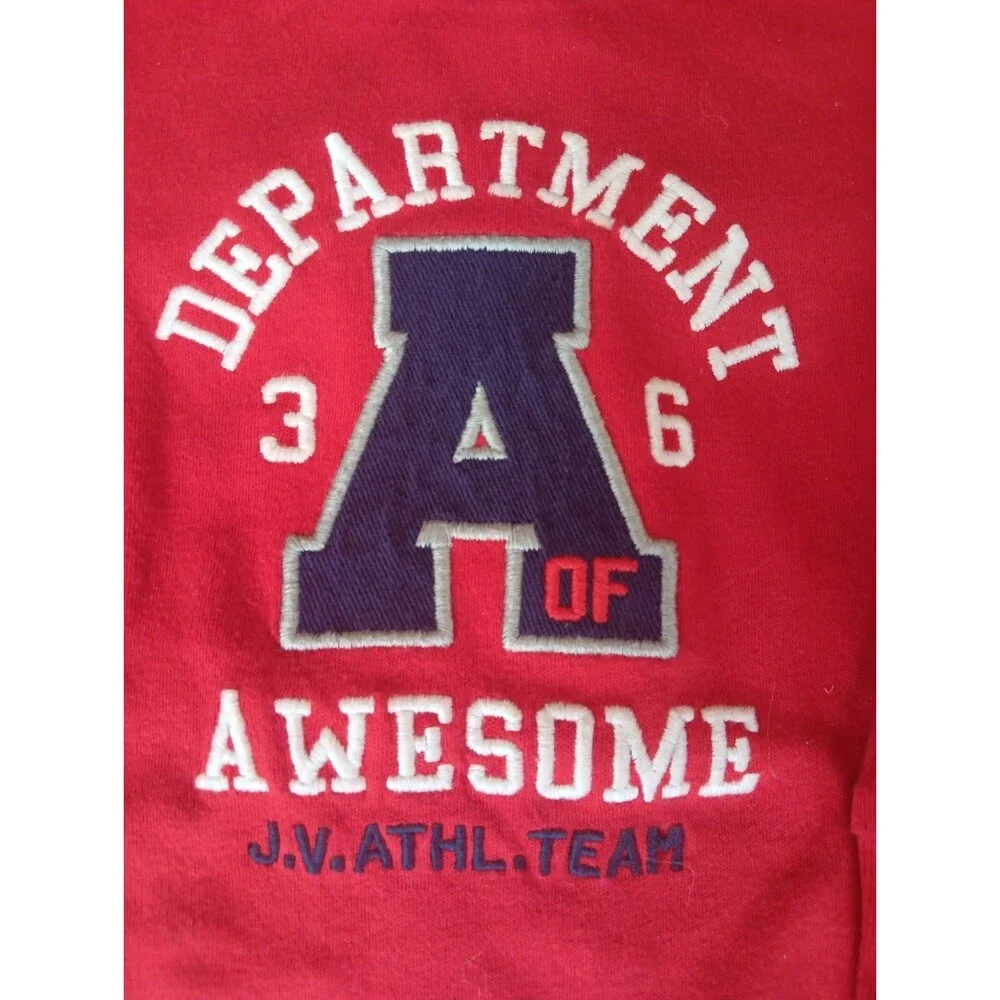 Carters Shirt 6 Months Boys Red Long sleeve Snap Up Department A of Awesome